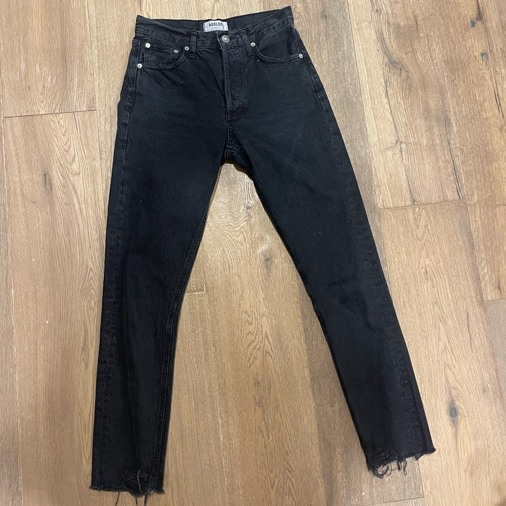 Agolde denim black Jamie size 24